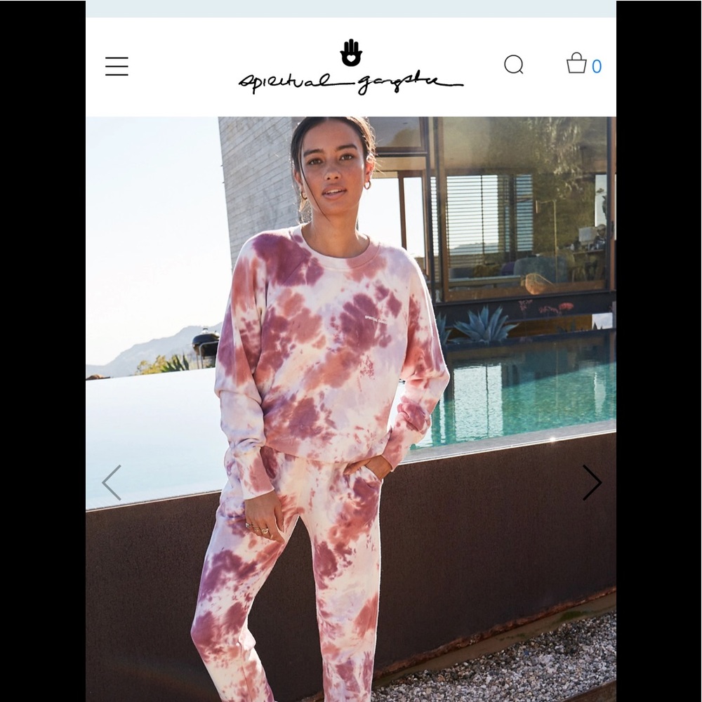 Spiritual gangster marble sweatsuit set